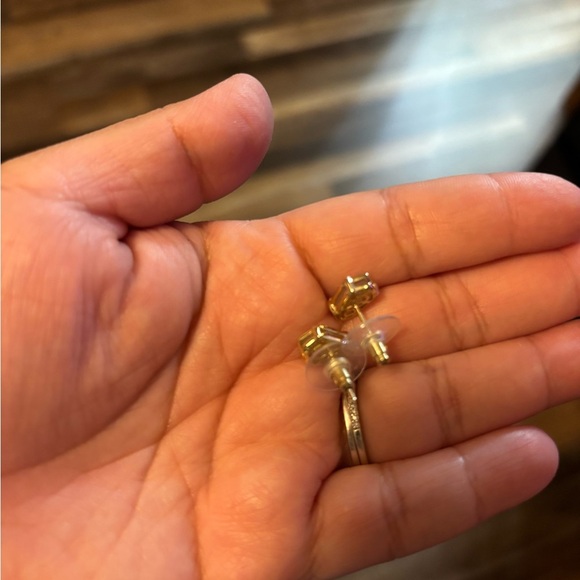 Kendra Scott Elegant Gold Drusy Earrings - Picture 3 of 3